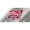 Ohio State Buckeyes National Champs License Plate 2024 Brutus Silver
