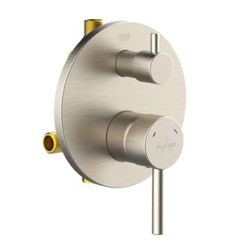 PULSE ShowerSpas 3005-RIVD-BN Two Way Tru-Temp Pressure Balance 1/2" Rough-In Valve with Brushed Nickel Trim Kit