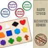 Driddle Magnetic Wooden Educational Shape Puzzle - Learn Colors &