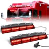 Emergency Dash Strobe Lights 2x16.8 Inch Amber White 48 LED