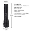 UltraFire 502B Mini Tactical LED Flashlight 1000 Lumens Single Mode