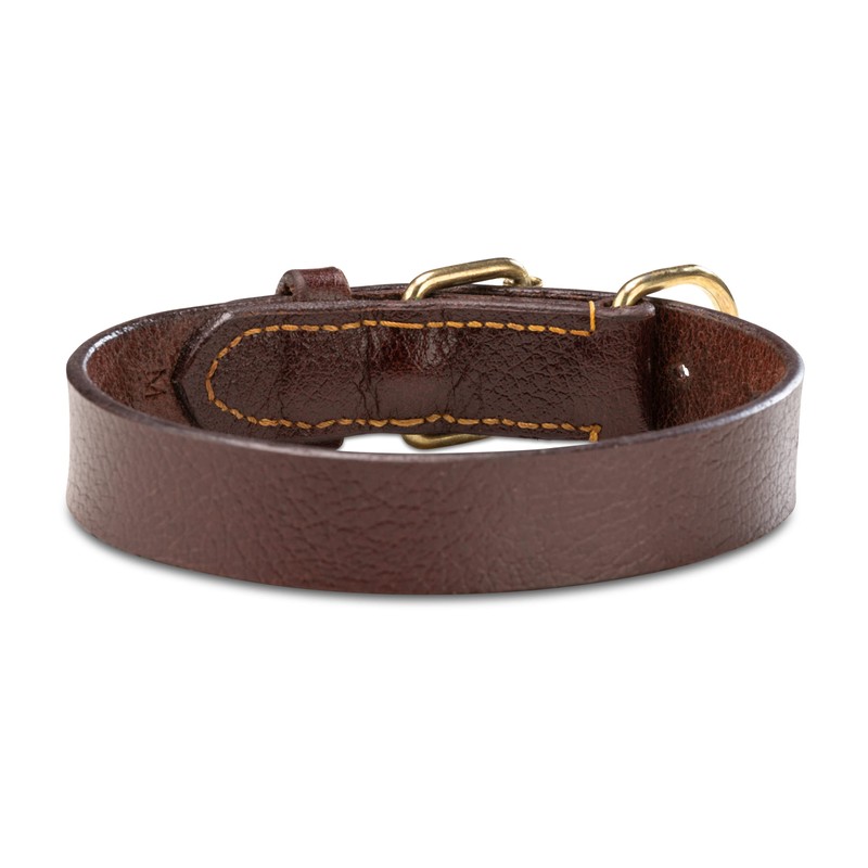 Jack & Russell Peter Original Buffalo Leather Dog Collar Sturdy