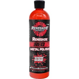 Renegade Products - Esmalte de metal líquido rojo - Esmalte de metal y eliminación de arañazos de coche, para uso en cromo, acero inoxidable y aluminio, limpiador y pulido para coches, camiones,