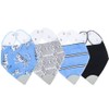 Bazzle Baby Bandana Bib. Teething Bibs with Teether Attached for