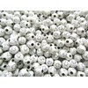 500pcs Silver Cross Acrylic Beads Round Beads 8mm White Craft