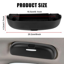 PSLER Car Sunglasses Holder for A3 A4 A5 A6 Q3 Q5 Q7 2013-2025 Sunglasses Holder for Car 8V 8Y A4 B8 B9 A6 C7 C8 Q3 8U F3 Organiser Glasses Box