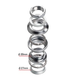 SENQI Silver Colour Iron Bicycle Front Fork Bowl Set 1"-24T22.23027mm Bike Headset