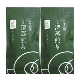 Rokuguru Farm JGAP Miyazaki Fukushi Sencha 3.5 oz (100 g) x 2 Bags, Green
