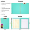 Ospelelf Clipboard Folio with Notepad for Letter Size, Clipboard Folder