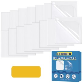 15 Packs of TPU Pool Liner Patch Kit, Waterproof Inflatable Patch Repair Kit for Swimming Ring, Air Mattress, Bounce House, Inflatables, Tent