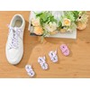 [Elerevyo] 2 Pairs Athletic Polka Dot Double Color Twill Flat
