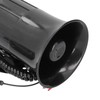 Car Megaphone, 12V 500W 120db Modified Horn 6 Sounds Warning