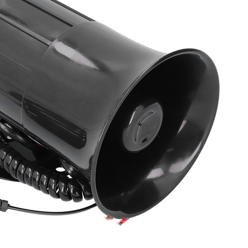 Car Megaphone, 12V 500W 120db Modified Horn 6 Sounds Warning