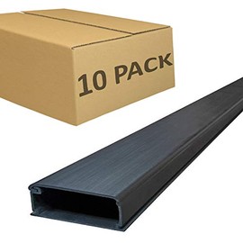 Large Latching Cable Raceway (1125 Series) - 5ft - Black | 10 Sticks