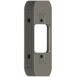 Angled Doorbell Mount compatible with Eufy S330 Security Video Doorbell (132mm, 70-Degree, White)