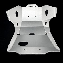 GYUKSIA Compatible with Honda CRF 300L CRF300RX 2021 Front Skid Plate Lower Engine Mud Guard Protector Cover (Silver)