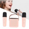 Mini Karaoke Machine Stereo Portable RGB Light Bluetooth Speaker with