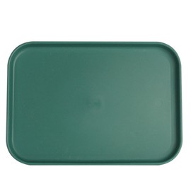 ZenRich Plastic Fast Food Trays Bulk Colorful Restaurant Serving Trays Cafeteria Tray Rectangular Trays Plastic Serving Platter Grill Tray for Kitchen Restaurant Coffee, 9.45 * 6.69,