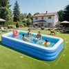 Benass Inflatable Pool for Kids and Adults, 142" x 71"