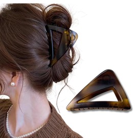 MILANA Hair Clip, Large, Triangular Hair Clip, Hair Accessory, For Adults, Cute, Elegant, Lightweight, Strong, Hair Ornament, Korean Style, Hair Clip, Hair Clip, For Daily Use, For Bathing, Weddings
