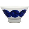 Hasamiyaki, Round Crest Joint, Kurawanka Bowl, Rice Bowl, Blue, Microwavable,
