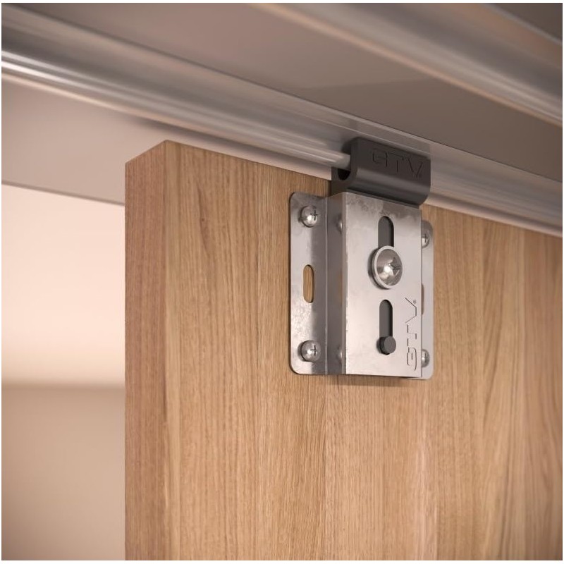 Wardrobe Sliding Door Track Gear System Kit - MITO -