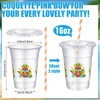 Jingmore 50 Pcs 16 oz Tiki Bar Plastic Cups Bulk