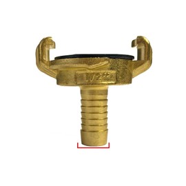 Brass GEKA Type Hose Quick Connect Adapter Claw Fitting Pipe Splitters Lance 3/4 1/2 Male Female (1/2" Hose Tail Barb)