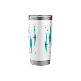 Mid-Century Modern Retro Atomic Cats Retro 50s 60s Style Stainless Steel Insulated Tumbler
