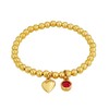 Hurley Burley Gold Plated Birthstone Charm Ball Bracelet