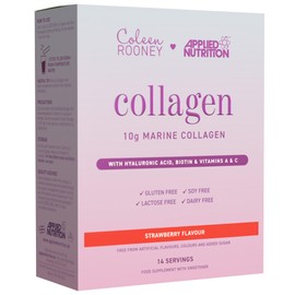 Applied Nutrition - Coleen Rooney - Marine Collagen - Anti-Aging Formula - Best Skin Rejuvenation - Best Joint Support - Radiant Complexion - (14 Sachets - 12.5g Each) (Strawberry)