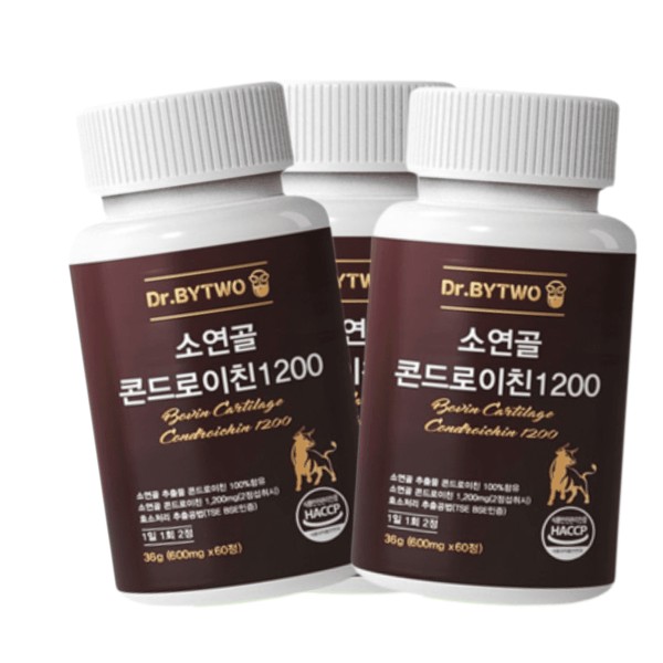 Bovine cartilage chondroitin 1200, 60 tablets of anaparactin and lotus root extract for joints, 02. Bovine cartilage chondroitin (3 months’ supply) / 소연골 콘드로이친 1200 관절엔 아나파랙틴 천심련추출물 60정, 02.소연골 콘드로이친(3개월분)