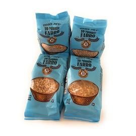 Generic Trade Joes Whole Grain Farro 10 Minute Pre-Cooked, a Pack of 4 Each 8.8 OZ