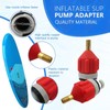 Qblahip 2PCS Orange Inflatable Boat Pump Adapter Air Valve Adapter