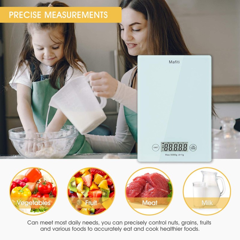 Mafiti MK100 Kitchen Scale,Digital Scale in Grams Ideal for Weighing