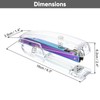 Office Desk Stapler with 1000 24/6 Staples, Transparent Clear Durable