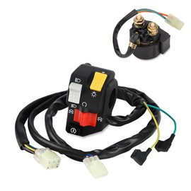 M MATI Handlebar & Starter Relay Switch for Honda TRX450ER 450ER 2006-2014 35150-HP1-A03 35150-HP1-A02 35850-HP1-601