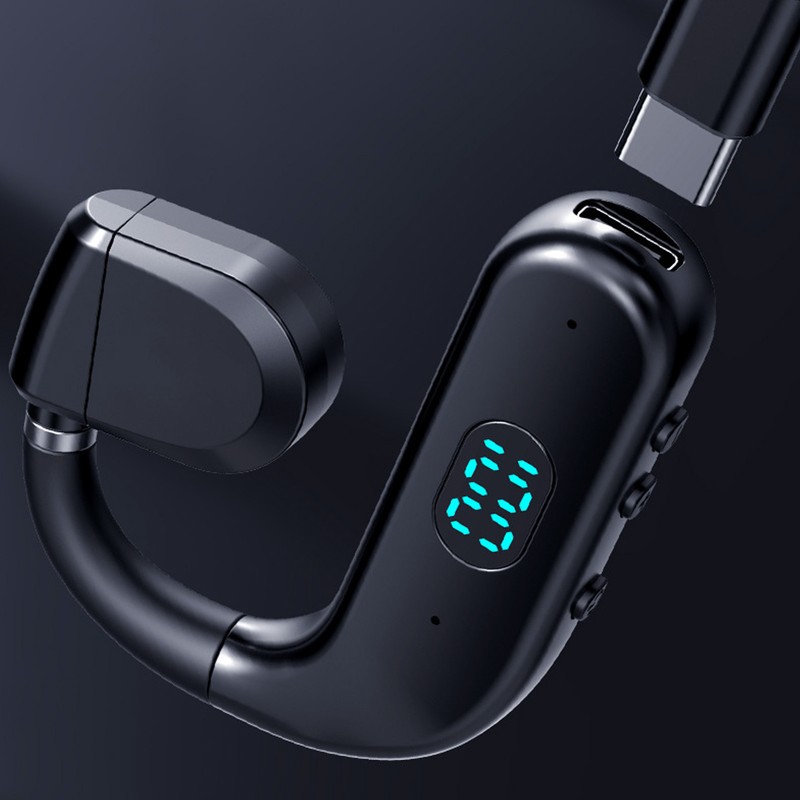 Bluetooth Headset BT 5.3 Noise Cancelling HD Calls Long Battery