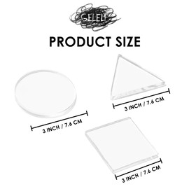 GELELF New Generation Gel Printing Plate, Upgraded Formula Printing Plate for Gel Printing Art, Gel Monoprinting Kit, Printmaking Supplies, No Aging and Bubbling(CTS: 3")