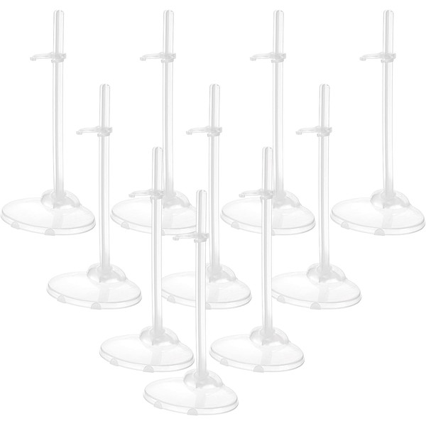 WUWEOT 40 Pieces Doll Stands, Transparent Stand for Dolls and