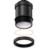 ledscom.de Retro Vintage Pendant Light Black Cage Shade + LED