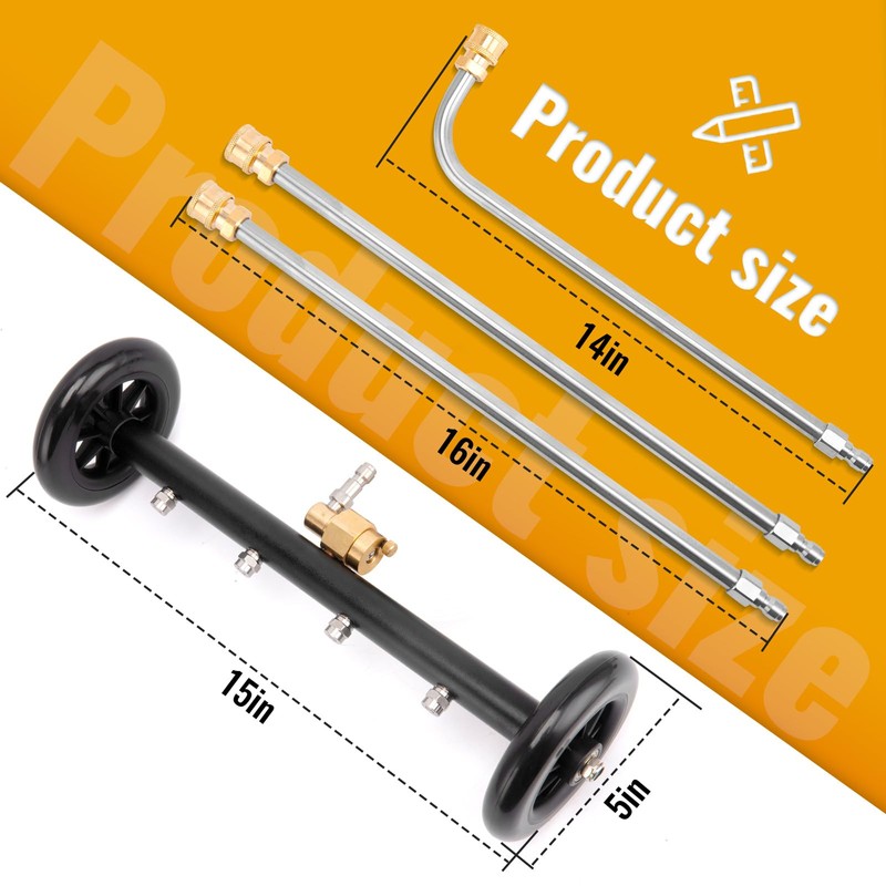 Undercarriage Pressure Washer Attachment, Pressure Washer Undercarriage Cleaner Attachment Include