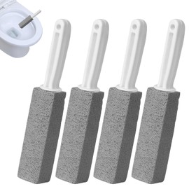UOY Cleaning Block Pumice Stone, 4 Pieces Handle Pumice Stone, Cleaning Pumice Stone for Deep Stains and Hard Watermark Remover, Cleaning Block Cleaning Stone for Kitchen, Bathroom, Pool etc.