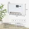 Wall-Mounted Space Heater with ECO Thermostat and Remote Control, LED