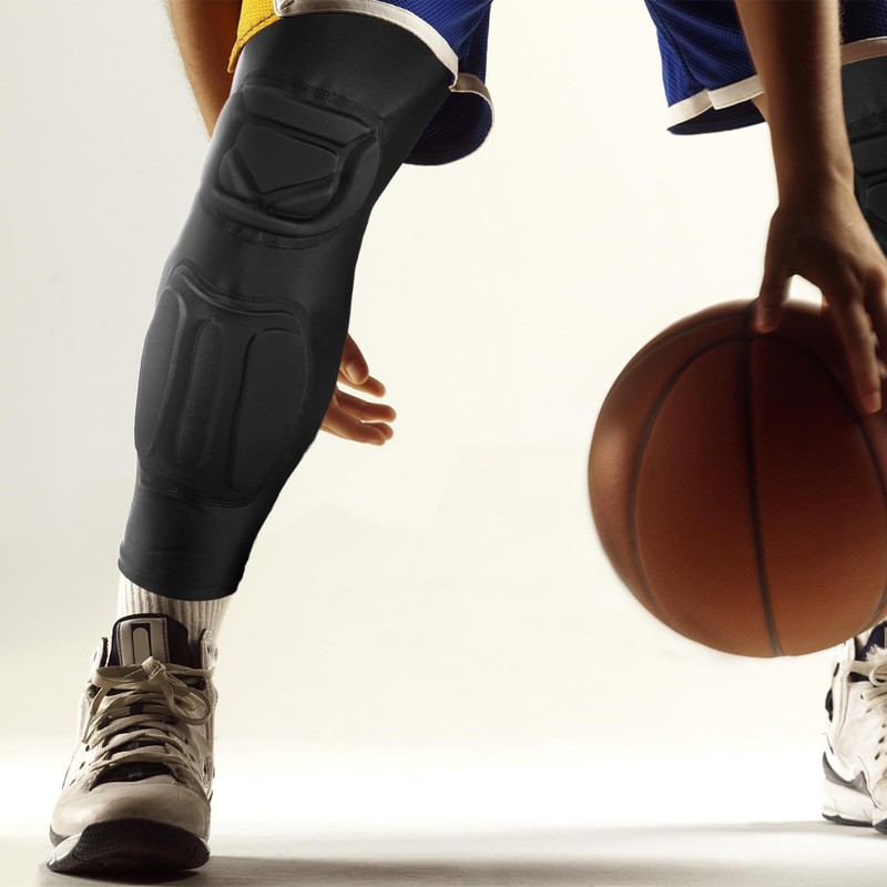 DGYAO Knee Calf Guard Support Pads Protector Padded Compression Sports