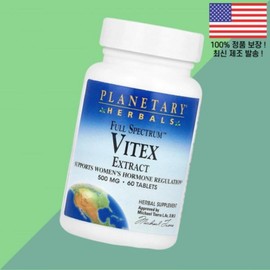 Planetary Herbals Full Spectrum Vitex Extract 60 Tablets / 플래니터리 허브 풀 스펙트럼 바이텍스 추출물 60정 Planetary Herbals Full Spectrum Vitex Extract 60 Tablets