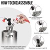 5 Pairs Ball Lock Keg Quick Disconnect, 5/16” & 1/4”