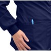 GT Performance chamarra quirúrgica con cierre frontal para mujer, azul