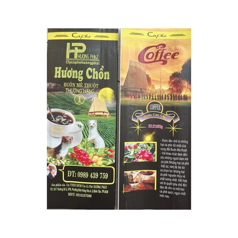 Hương Chồn ban mê Vietnamese Coffee Drip Filter, 100% Luwak