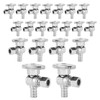 (Pack of 20) Seelink Pex Crimp 1/4 Turn Angle Stop